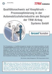 Success Story TRW Airbag Systems GmbH