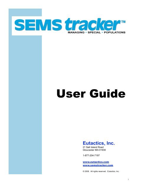 SEMS Tracker User Guide - Bibb County Schools