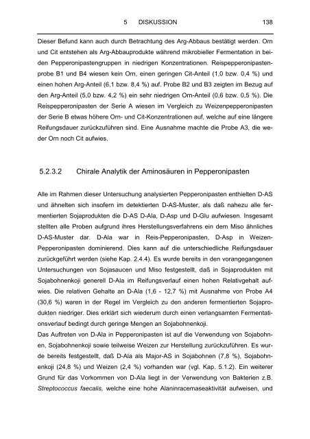 Analytik von Aminosäuren und biogenen Aminen in fermentierten ...