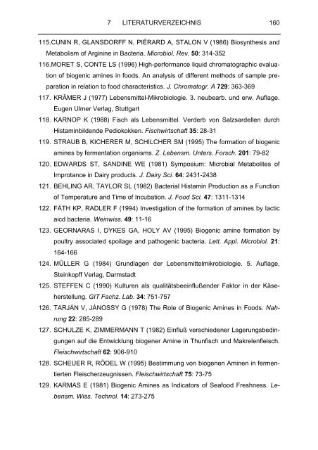 Analytik von Aminosäuren und biogenen Aminen in fermentierten ...