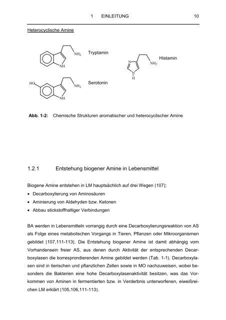 Analytik von Aminosäuren und biogenen Aminen in fermentierten ...