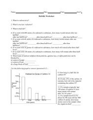 half life practice problems - Bibb County Schools