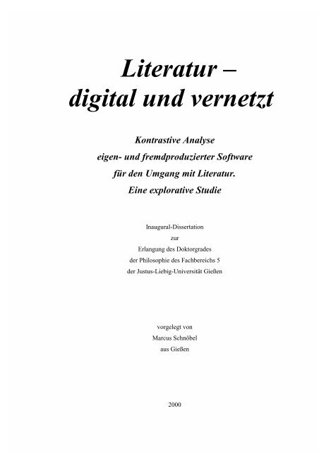 Literatur – digital und vernetzt - Schule - Hessen