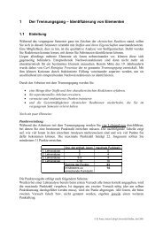 Identifizierung von Elementen - Justus-Liebig-Universität Gießen