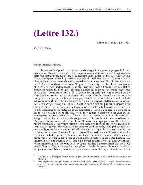 Lettres de la prison - Les Classiques des sciences sociales - UQAC