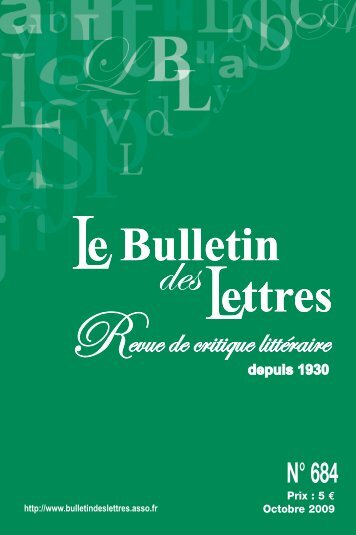 BDL_COUV_OCTOBRE:#Couverture (4.0) - Le Bulletin des Lettres
