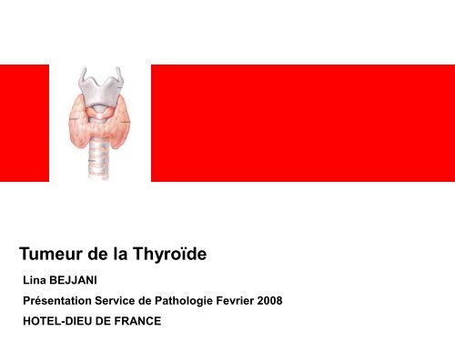 Tumeur thyroidienne - epathologies