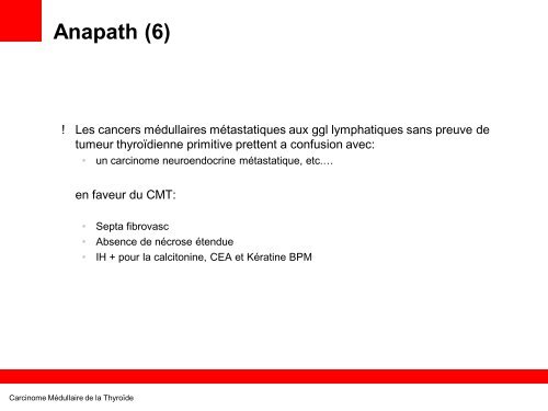 Tumeur thyroidienne - epathologies