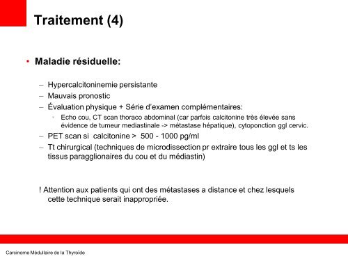 Tumeur thyroidienne - epathologies