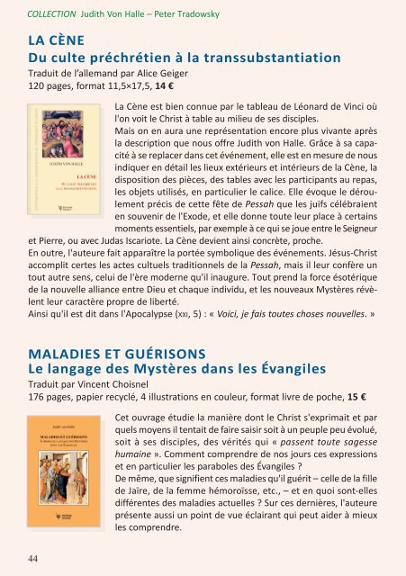Télécharger notre catalogue (pdf 14 Mb) - Editions Novalis