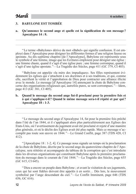 Texte v1.0.0.indd - Eglise Adventiste du Septième Jour, Mouvement ...