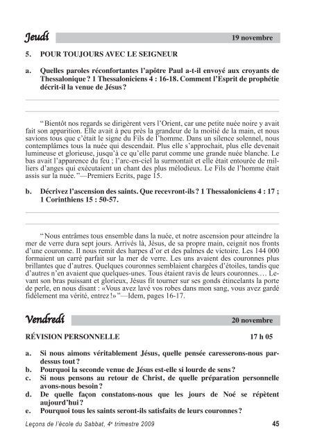 Texte v1.0.0.indd - Eglise Adventiste du Septième Jour, Mouvement ...