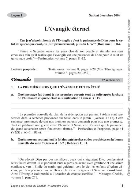 Texte v1.0.0.indd - Eglise Adventiste du Septième Jour, Mouvement ...