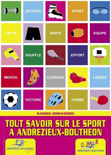 TOUT SAVOIR SUR LE SPORT A ANDREZIEUX-BOUTHEON