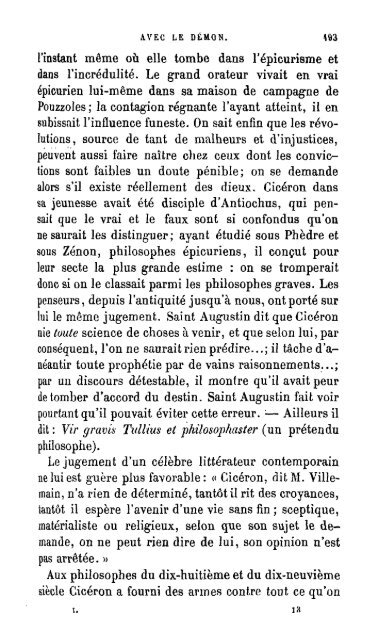 Des rapports de l'homme avec le démon (tome 1) - Le Vigilant