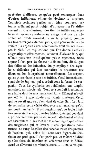 Des rapports de l'homme avec le démon (tome 1) - Le Vigilant