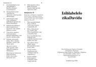 Izihlabelelo zikaDavida - Bible Consultants