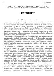 UGENESISE - Bible Consultants