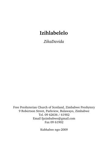 Izihlabelelo - Bible Consultants