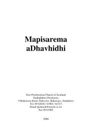 Mapisarema aDhavhidhi - Bible Consultants