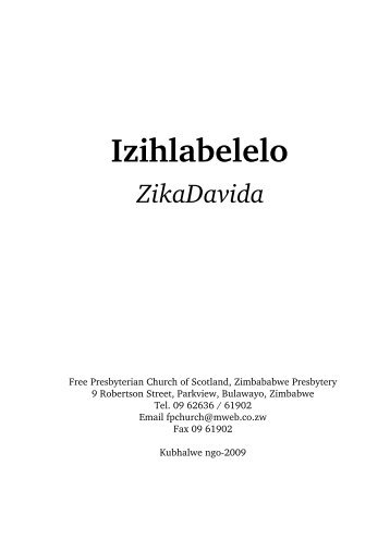 Izihlabelelo - Bible Consultants