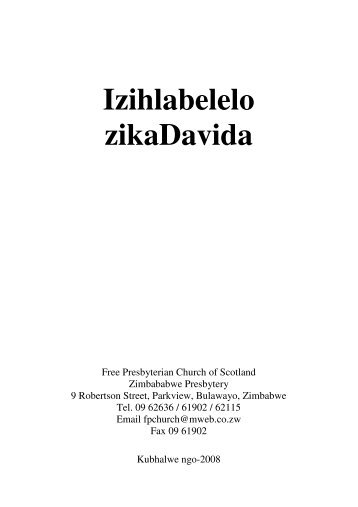 Izihlabelelo zikaDavida - Bible Consultants