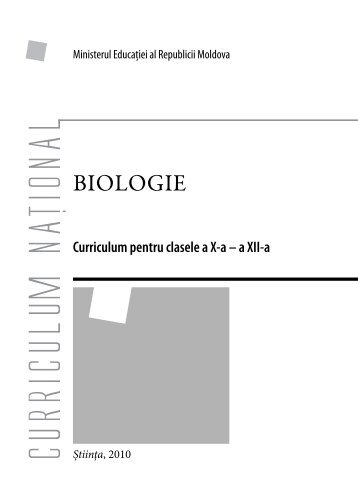 Biologie_Romana - Ministerul Educatiei al Republicii Moldova