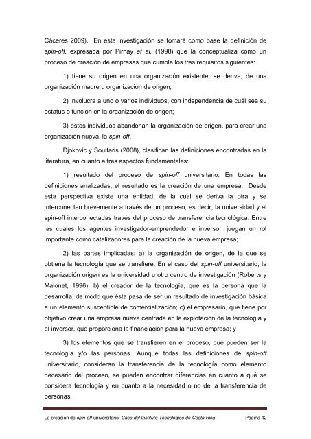 la creación de spin-off universitarias: caso del instituto tecnológico ...