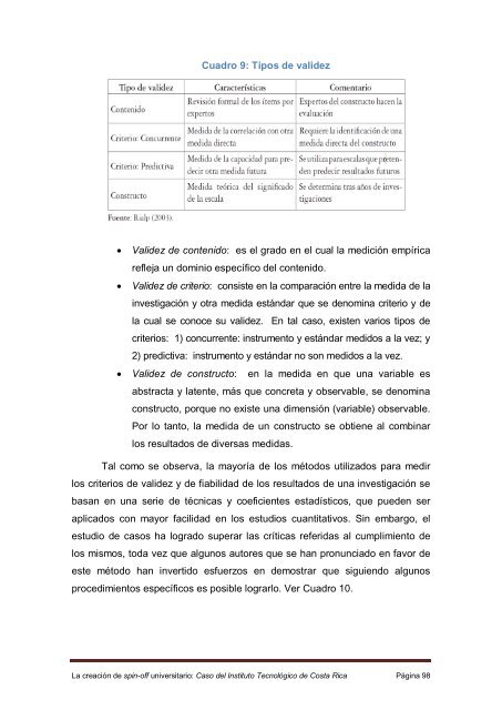 la creación de spin-off universitarias: caso del instituto tecnológico ...