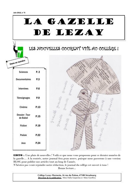 Numéro 5 - Collège Lezay Marnésia