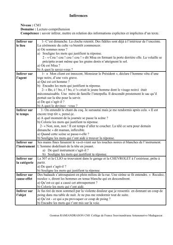 FICHE DE PREPARATION : SEANCE N°1 - Roll