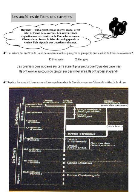 dossier CE1.pub (Lecture€seule) - Musée de l'Ours des Cavernes ...