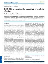 SIMSEDX system for the quantitative analysis of solids - Cinvestav