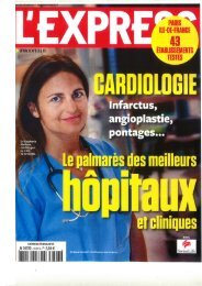 Palmarès des meilleurs hôpitaux et cliniques en ... - Clinique Pasteur