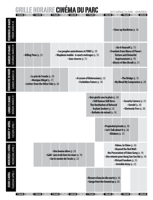 Programme - ffdpm