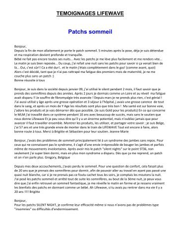 Patchs sommeil