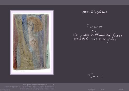 Déraison - anne Stephane - peintre et poète
