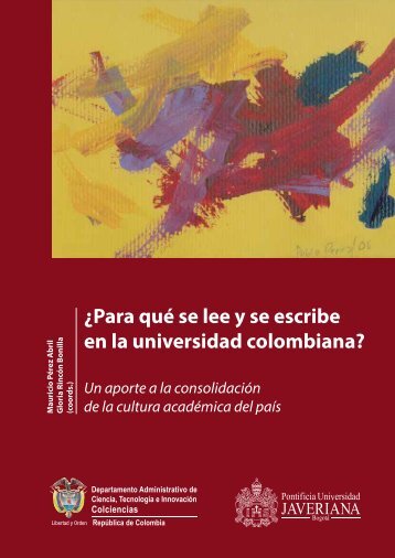 ¿Para qué se lee y se escribe en la universidad colombiana?