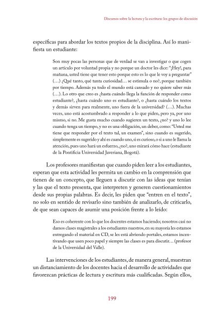 ¿Para qué se lee y se escribe en la universidad colombiana?