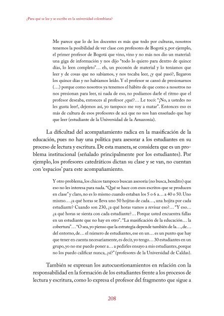 ¿Para qué se lee y se escribe en la universidad colombiana?