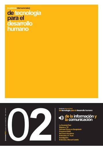 de tecnología para el desarrollo humano - Biblioteca Hegoa