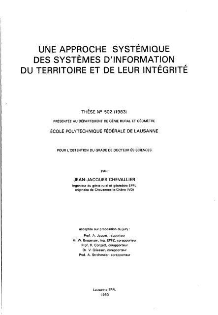 une approche systémique des systèmes d'information du ... - EPFL
