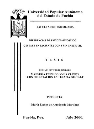 diferencias de psicodiagnostico gestalt en pacientes con y sin gastritis