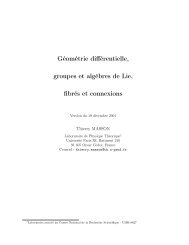 Géométrie différentielle, groupes et algèbres de Lie, fibrés et ...