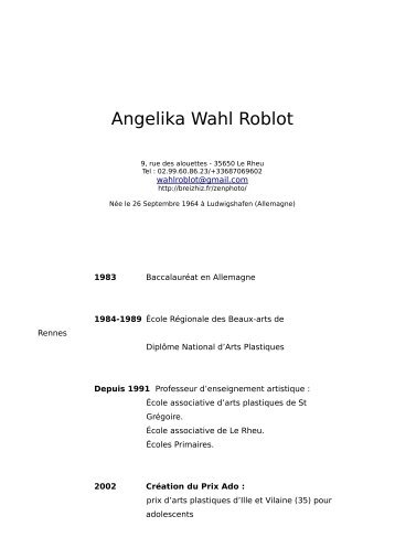 Mon CV - Free