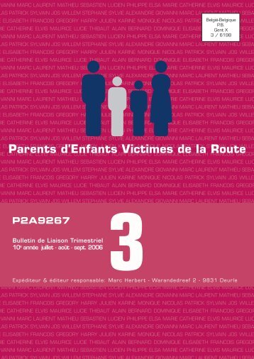 Ouder Parents d'Enfants Victimes de la Route - Pevr.be
