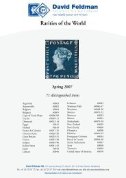 Rarities of the World - David Feldman SA, Philatelists - Stamp Auction