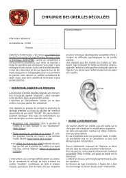 Oreilles décollées - Société Française de Chirurgie Pédiatrique