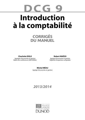 Introduction à la comptabilité - Dunod