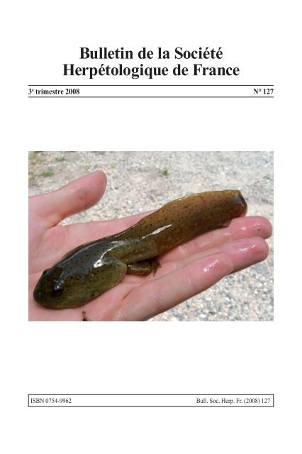numéro 127 Société Herpétologique de France
